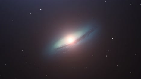 galaxia moviéndose en un universo silencioso