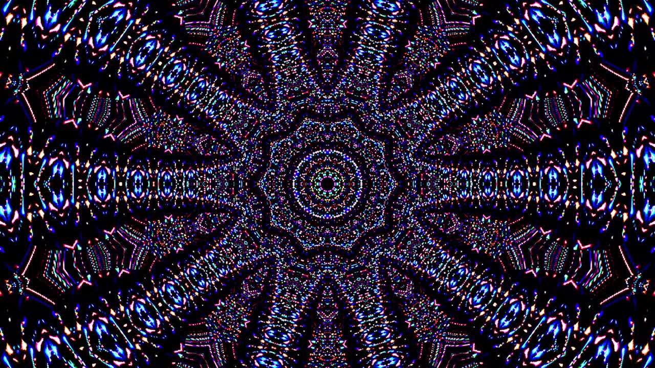 luz abstracta brillante que gobierna el color completo, caleidoscopio