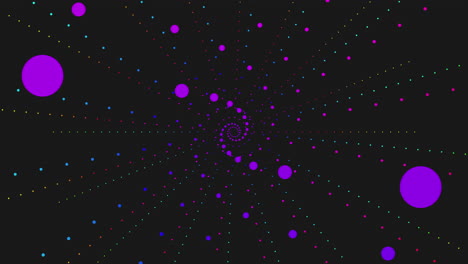 fondo negro con patrón punteado una composición visualmente llamativa