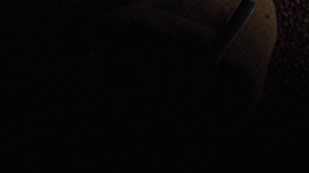 Light Cross Coffee Beans With Bag And Scoop, Video In 4K, 50Fps