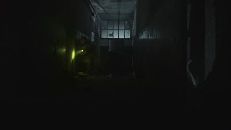 search and investigation in a dark alley