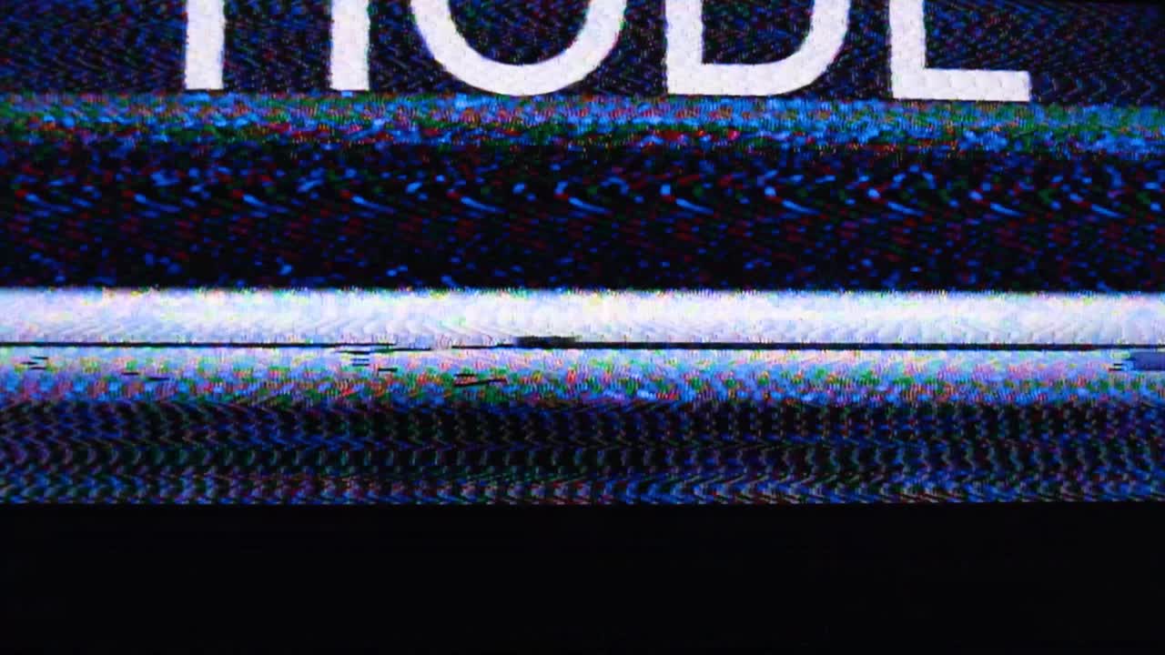 HODL glitch word grows and spreads with blue static a triumph call for crypto believers