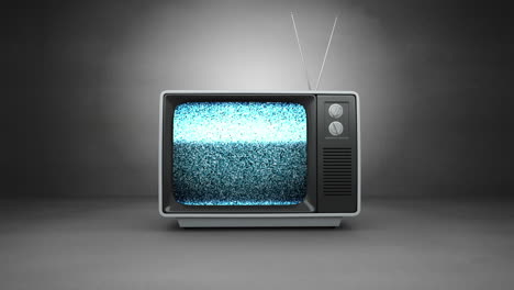 Old-fashioned-tv-with-static