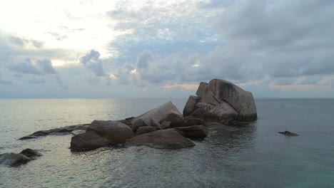 rocks in the ocean