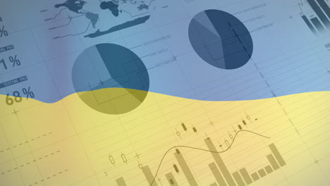 Animación-De-Gráficos-Y-Datos-Sobre-La-Bandera-De-Ucrania.