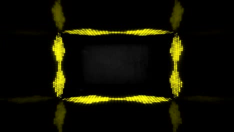 4k luces de neón púrpura brillantes en el escenario - video de stock en bucle