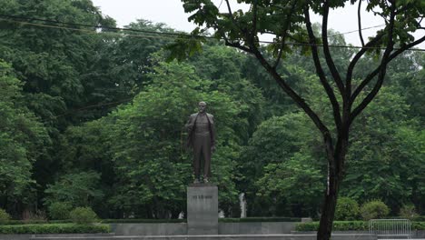 lenin park statue in hanoi vietnam communism historical landmark soviet union communist leader
