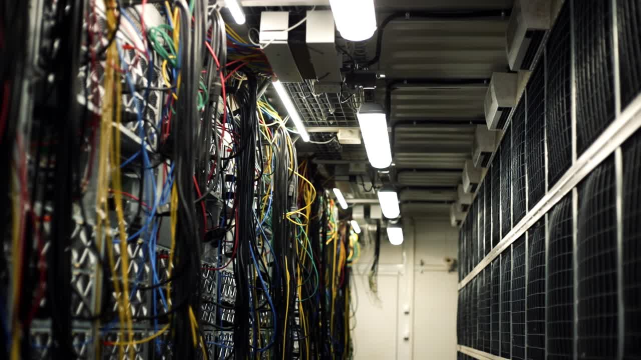 interior de la sala del servidor