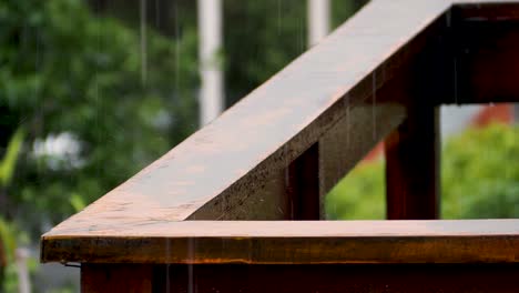 Rain-on-a-porch