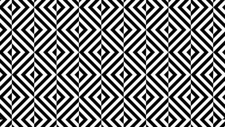 Pattern of striped tiles in a monochrome color scheme. Seamless loop motion graphic animated mosaic in a flat style