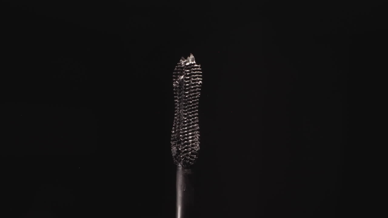 pequeño pincel de rímel negro con pequeñas cerdas para maquillaje