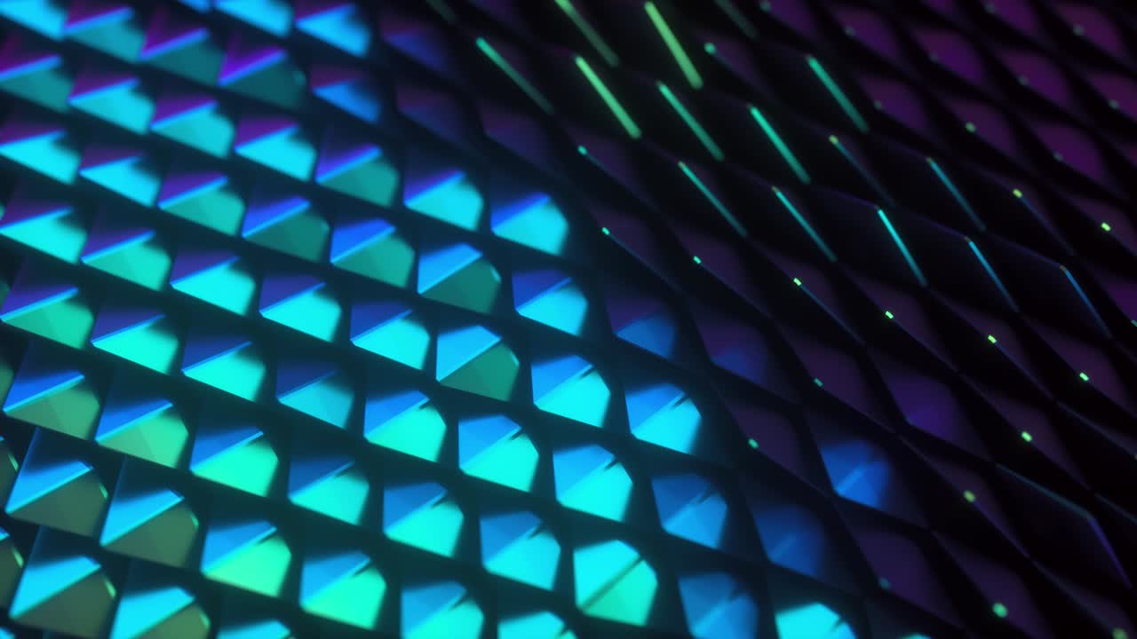 Iridescent glossy scales.