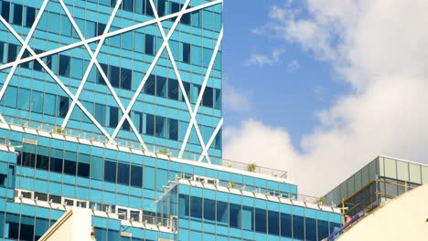 low angle view of modern office building 4k