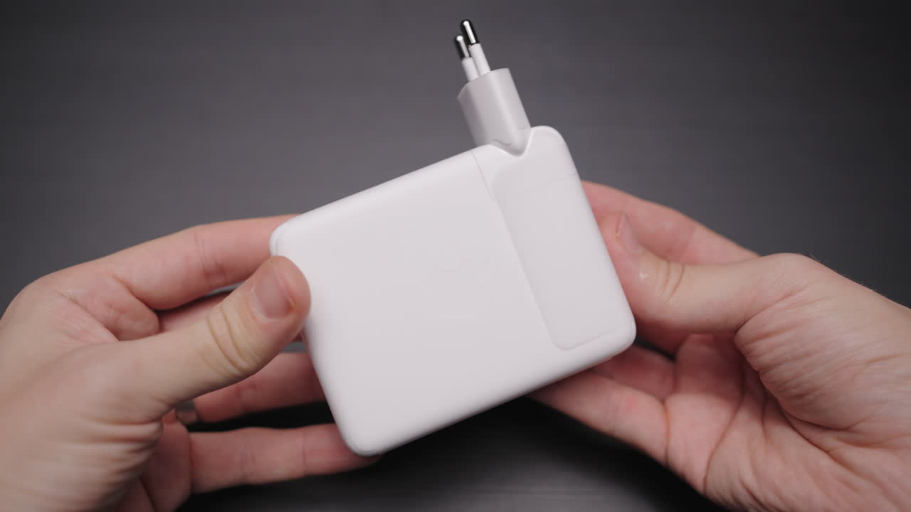 Unboxing and Handling of Apple Charger
