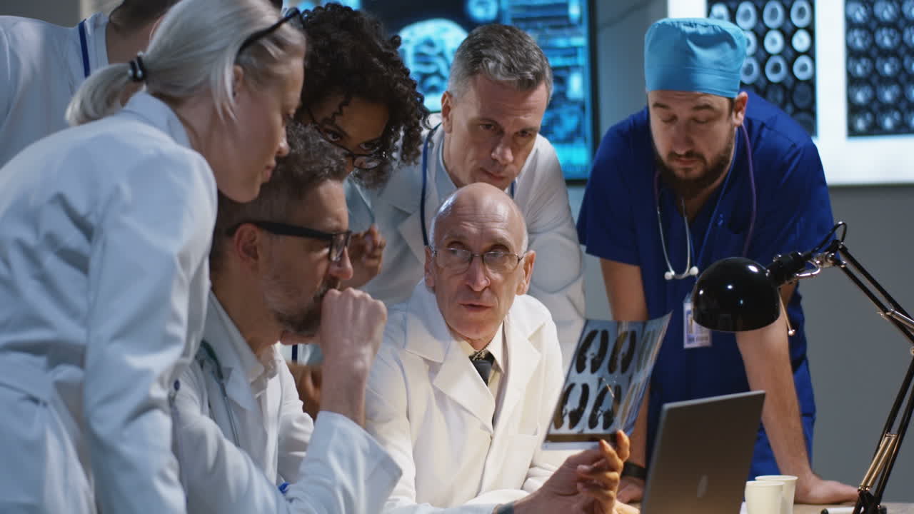 Medical Team Reviewing X-Ray Images