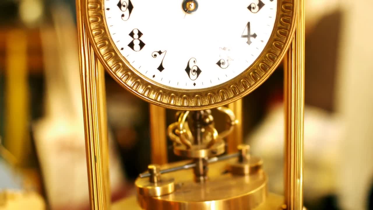 Close-up of vintage clock