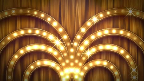 the cabaret stage.theater lights decration.loop.