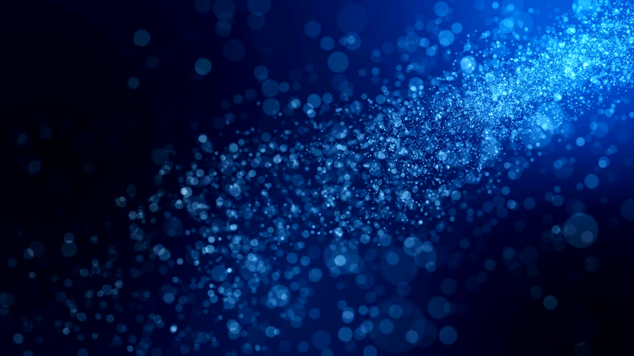 루프 무결, 빛나는 입자 파란색 배경