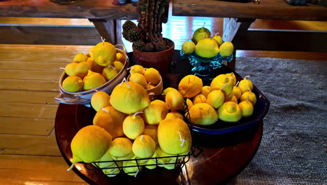 close shot of lime shaped candles on a table