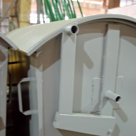 metal garbage cans