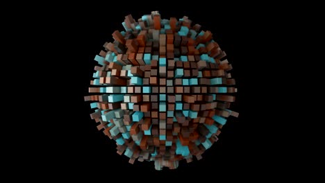 esfera de la tecnología abstracta 4k.
