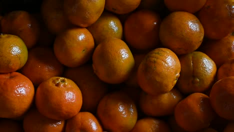 waxed tangerines ready for the super market