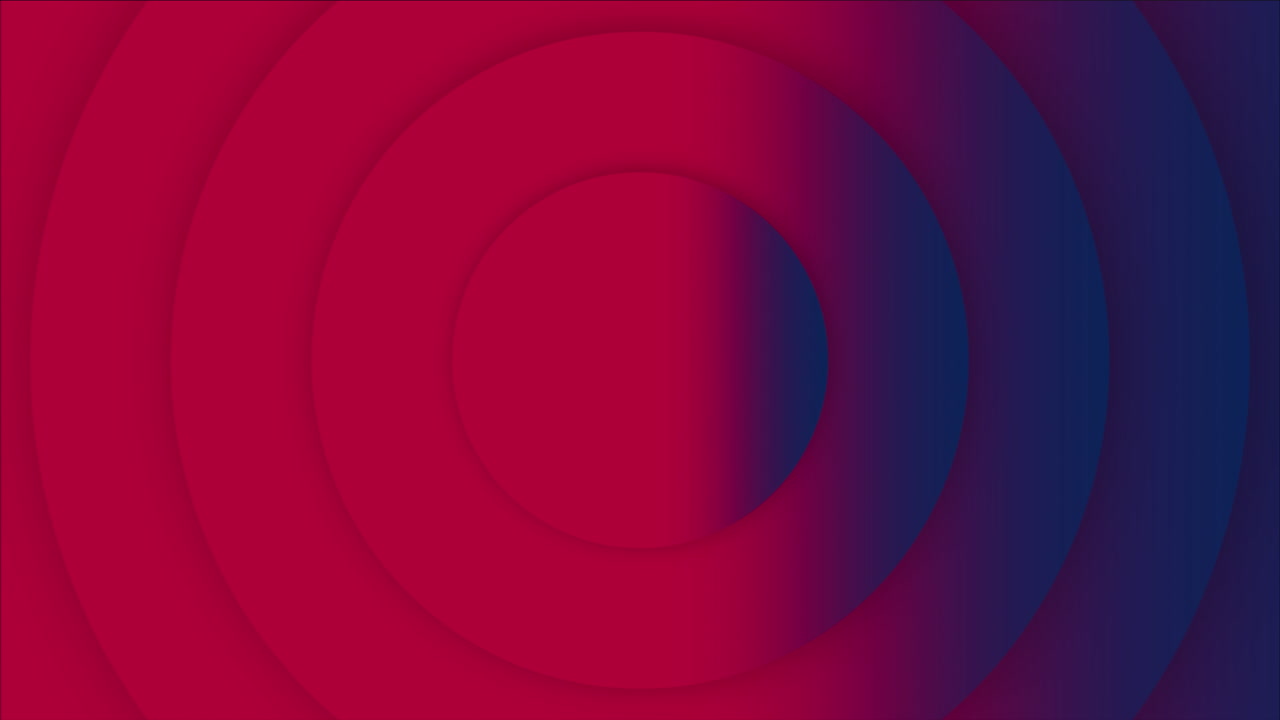 círculos de vértigo de gradiente azul profundo y rojo