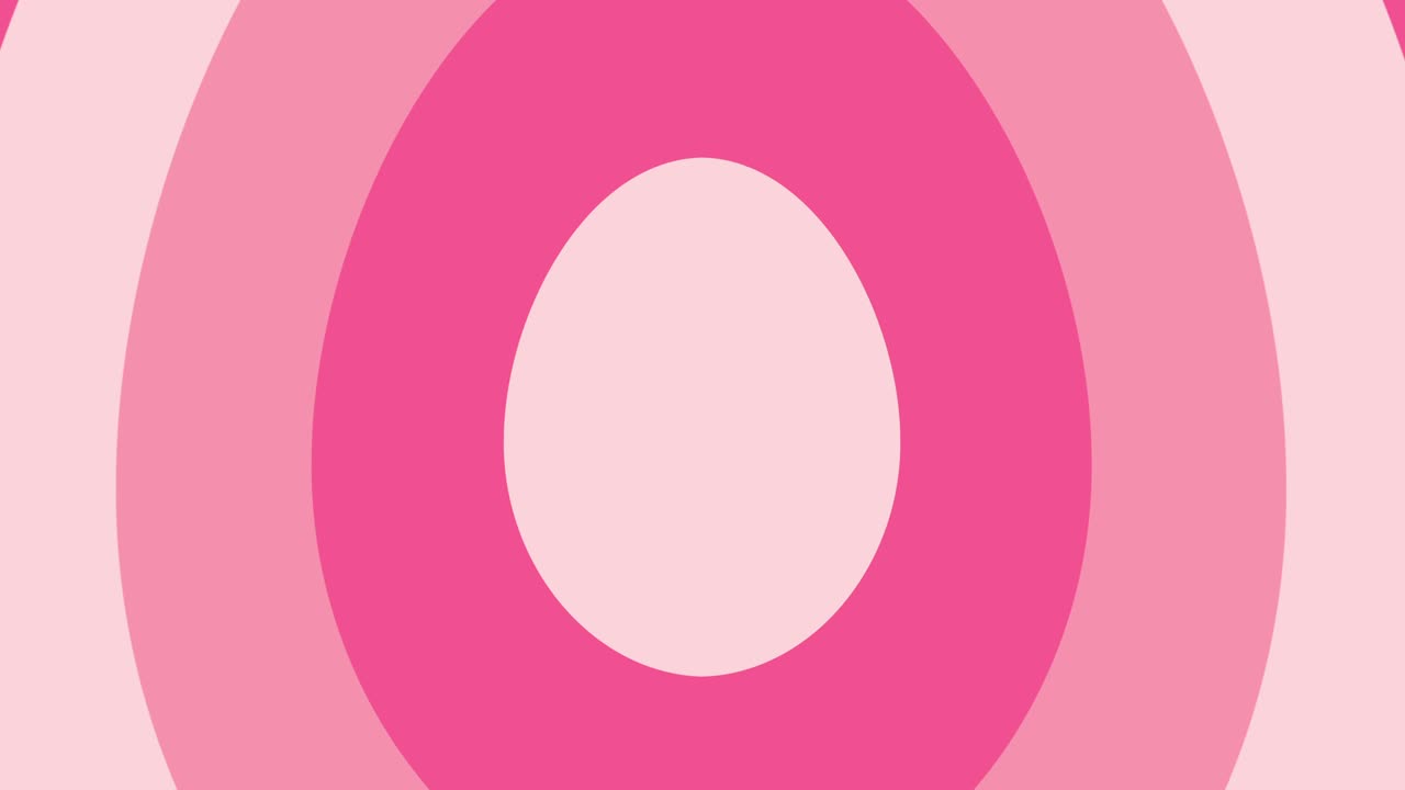 forma de huevo pastel rosa se mueve desde el centro. 4k fondo animado en bucle sin costuras.
