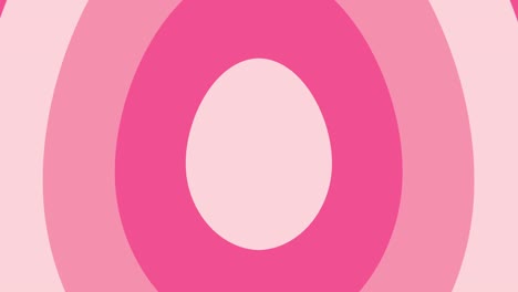 forma de huevo pastel rosa se mueve desde el centro. 4k fondo animado en bucle sin costuras.