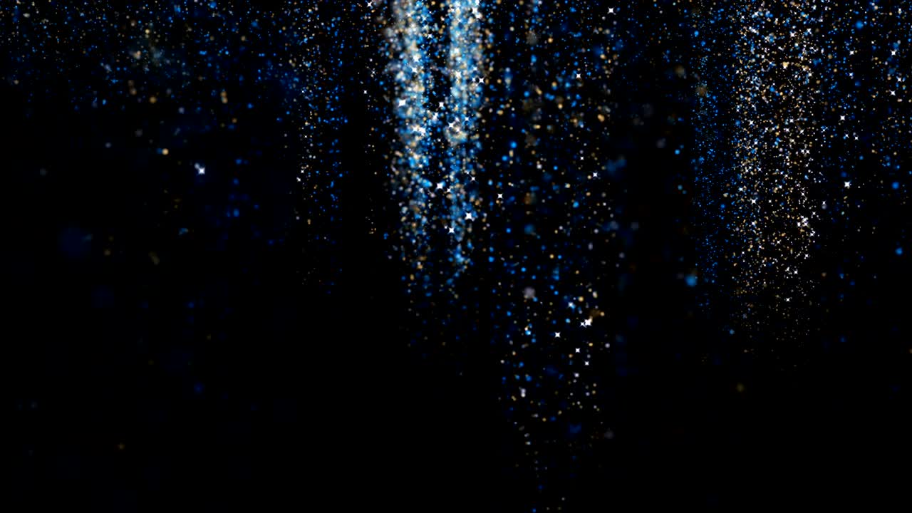 금색과 파란색 반이는 배경. 루프