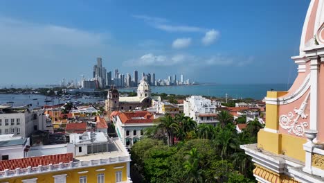 Kirche-In-Cartagena-Das-Indias-In-Bolivar,-Kolumbien