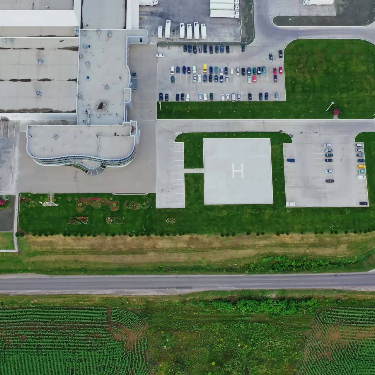 Industrial zone of suburb