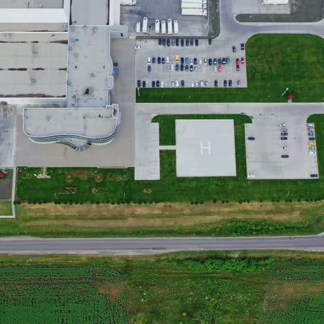 industrial zone of suburb
