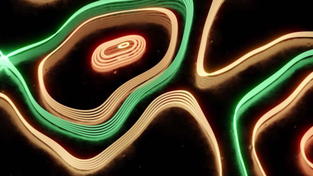 patrón de líneas de neón abstractas