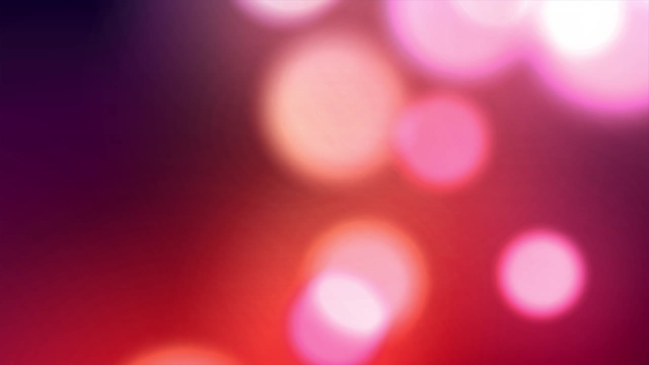 4k 영상 애니메이션에서 불빛 유출의 초점을 분해한 서클 보케 조명 배경.