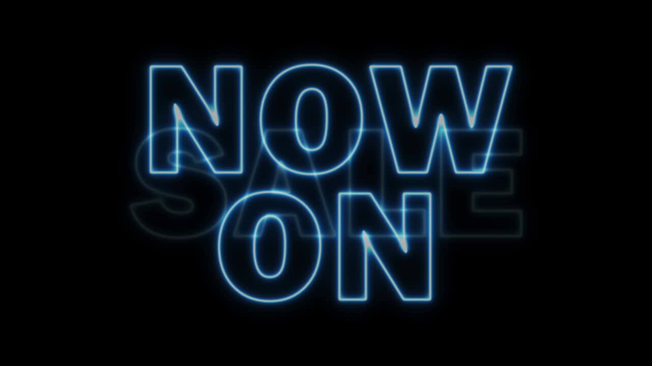 venta ahora en letrero de neón