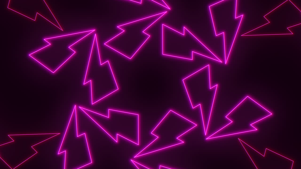 Vibrant neon pink lightning bolt pattern