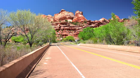 scenic byway highway 12 in utah with view of canyons of grand staircase-escalante