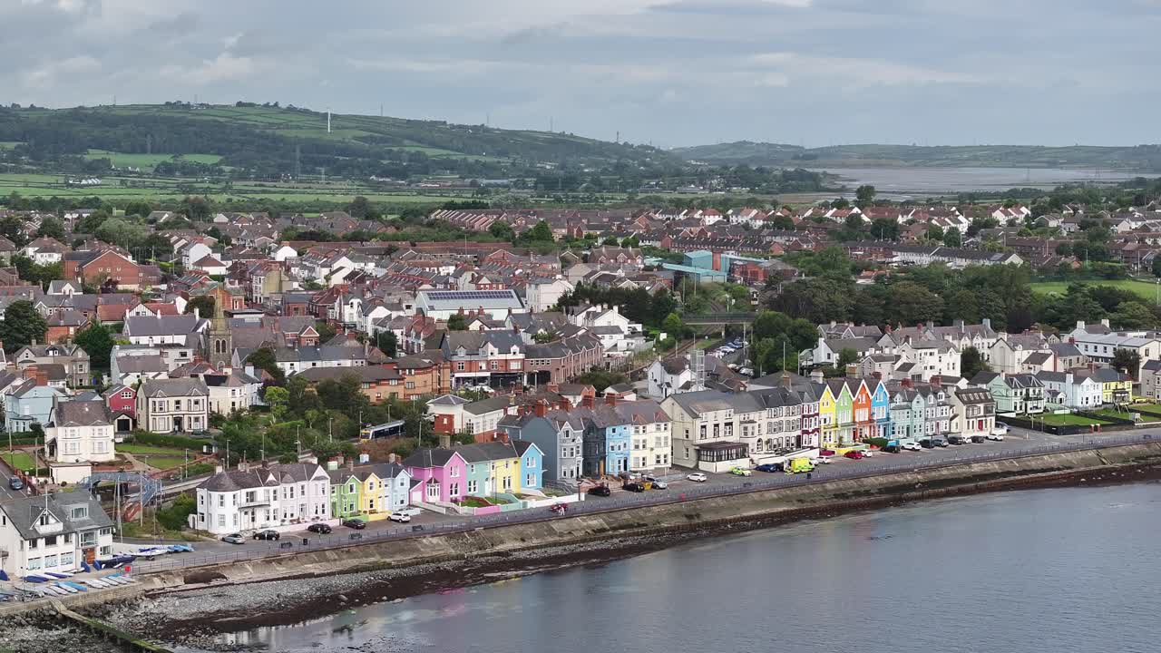 ciudad costera de whitehead en el condado de antrim, irlanda del norte