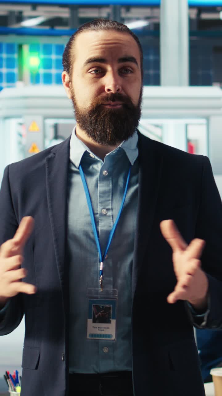 Vertical Video Solar Panels Manufacturing Factory Specialist Explains Production Process