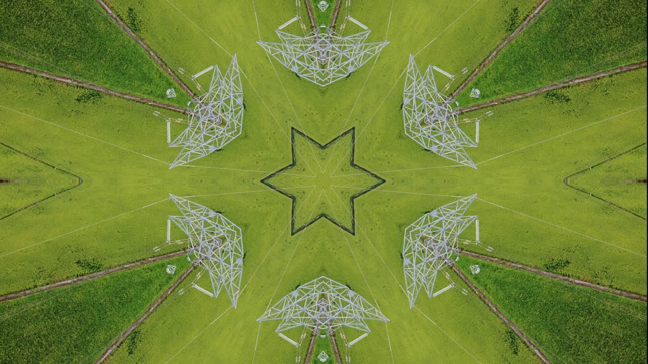 fondo óptico de ilusión verde