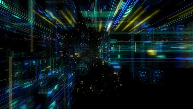 Seamless Loop Abtract Internet of Things motion background.