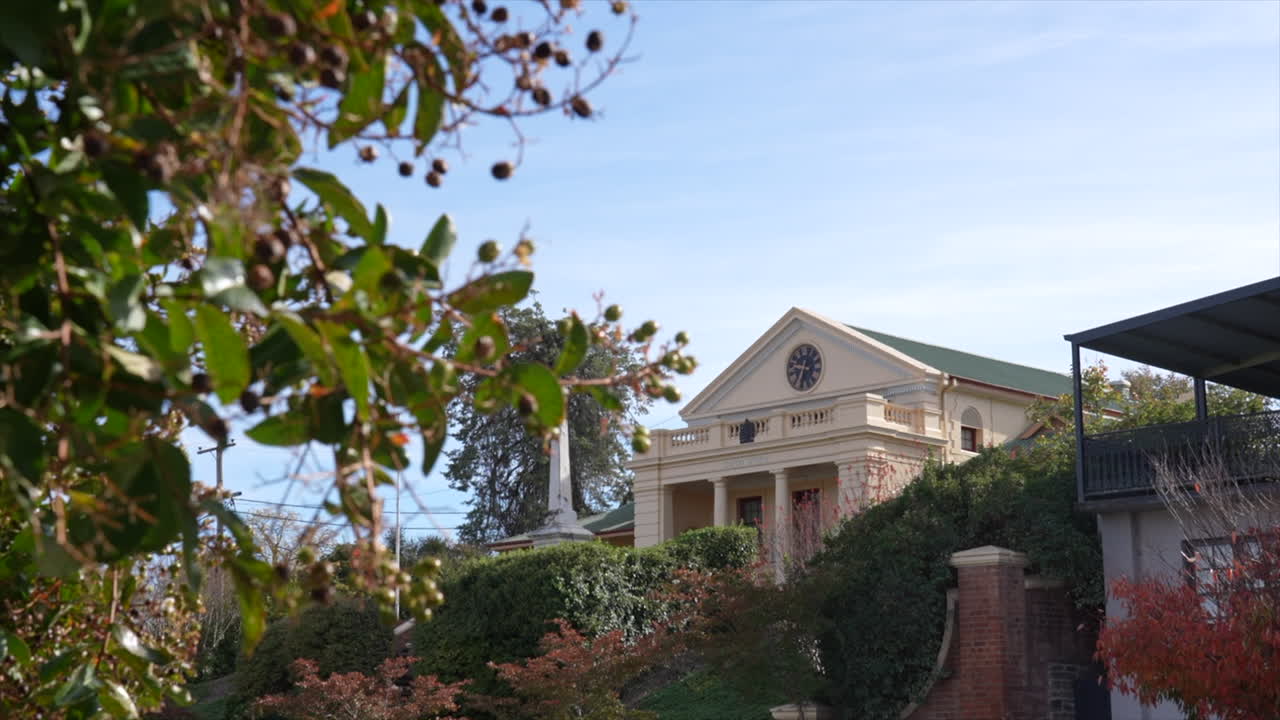 Gundagai court house from the high street, New South Wales, Australia