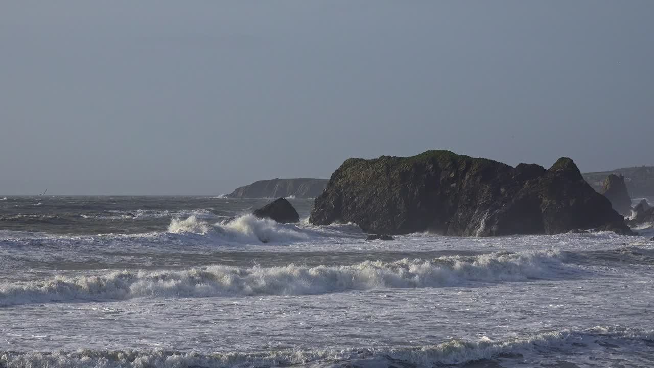 atlantic Winter Storm Annestown Beach Copper Coast Waterford impressive nature at work