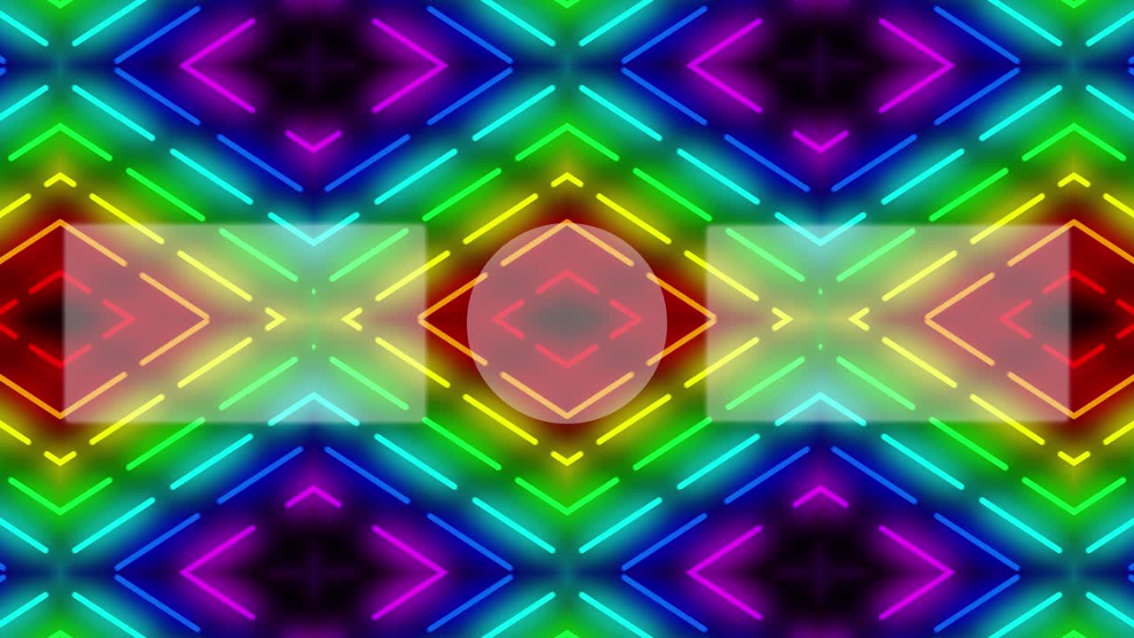 네온 표지판 패턴 엔드 카드 엔딩 스크린 모션 그래픽