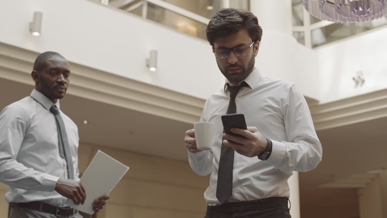 Office Colleagues Meeting in Hall