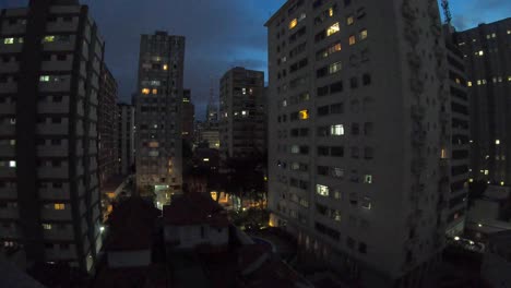 day to night timelapse of sao paulo buildings in brazil