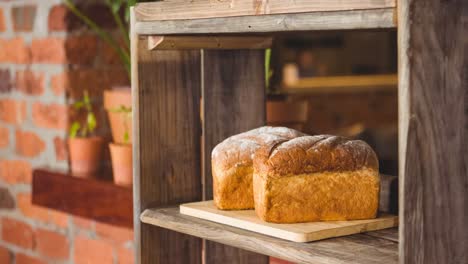 Animation-of-bread-loafs-on-shelves-in-schop