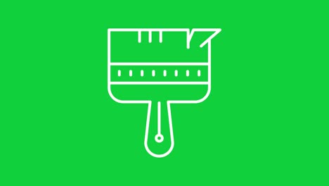 construction green screen_white_large paint brush