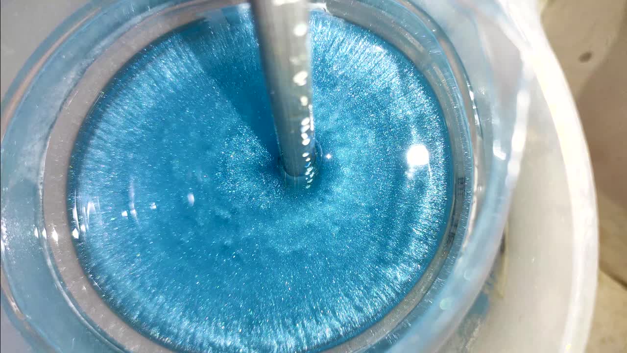 적정 온도에서 장시간 혼합 후 에폭시 수지 기포 증발